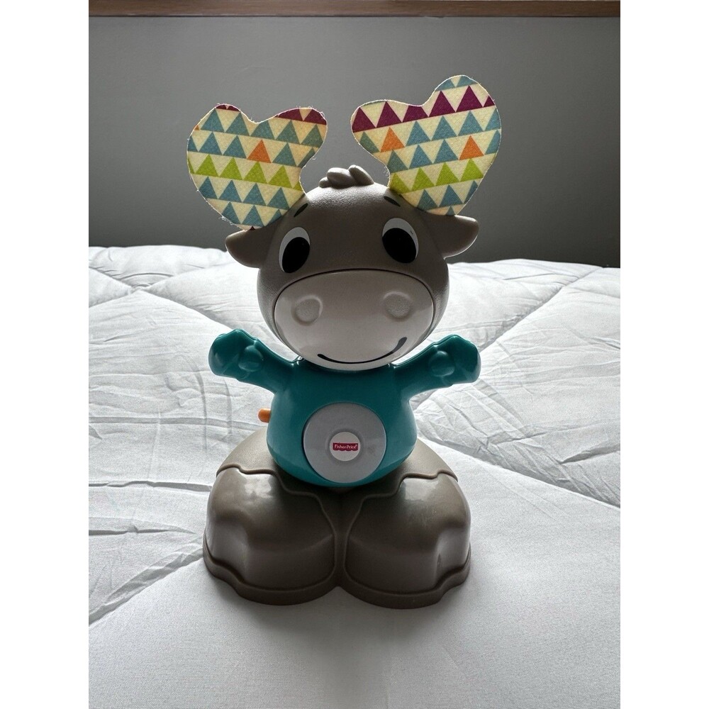 Fisher-Price Preschool Moose Toy Colorful Antlers Fun Learning Play Linkimal